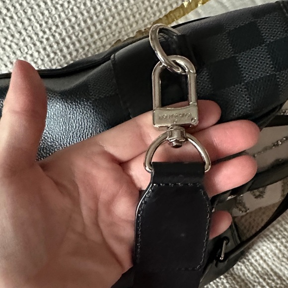 Authentic Louis Vuitton Damier Graphite Tadao 2 Way Tote. - Picture 11 of 16